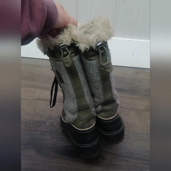 Sorel Tivoli III High Boot Nori/Black Lace Up Waterproof Size 7 - Picture 7 of 9